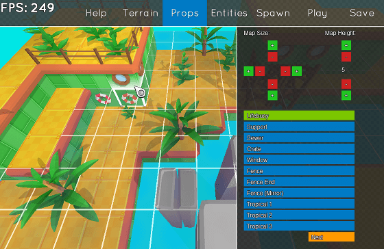 Custom level editor in Speebot.